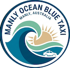 Manly Ocean Blue Taxi Logo